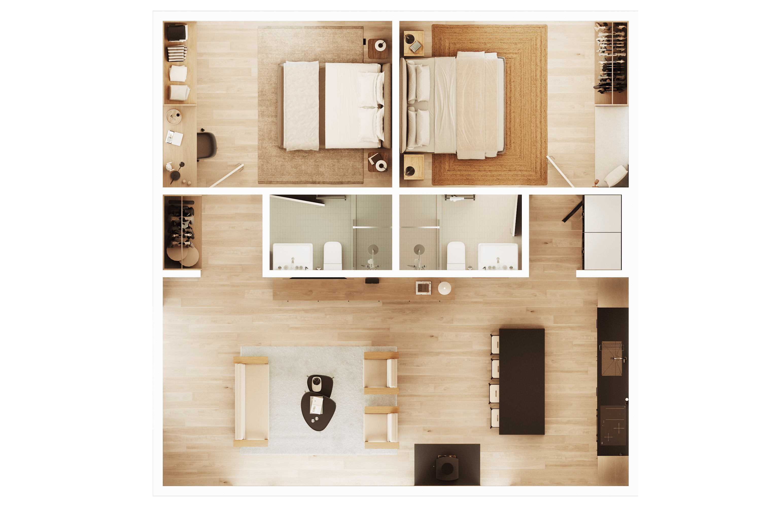 Teton Guesthouse Floorplan